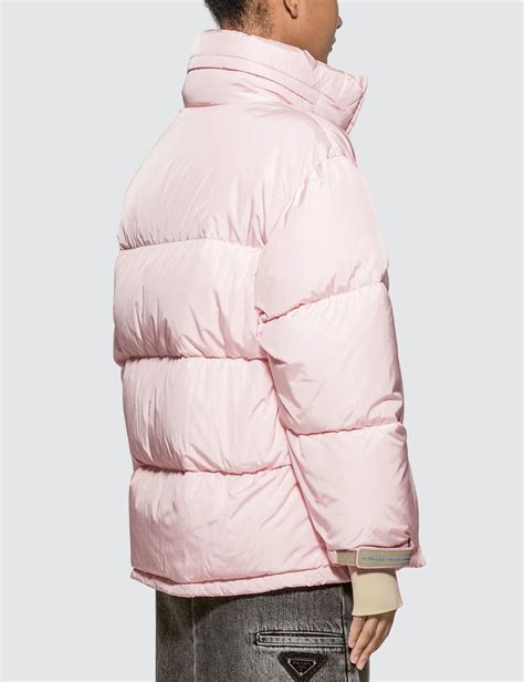 prada puffer jacket pink|prada puffer jacket men.